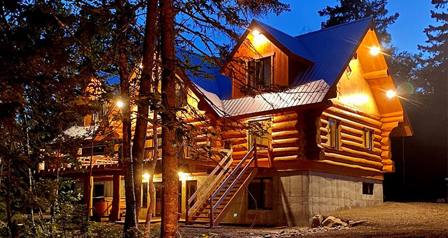 Un magnifique chalet en bois rond à louer au Québec